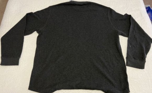 American Eagle AE Super Soft Long Sleeved Thermal Shirt, Charcoal Heather-XXL - Picture 4 of 5